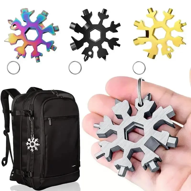 ❄️ Pocket Snowflake Multi-Tool | 18 Functions in Your Hand
