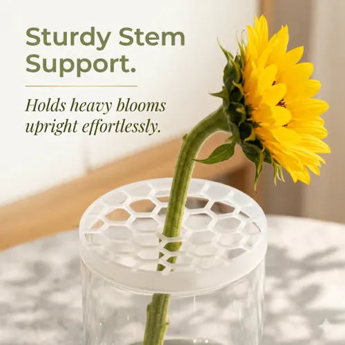 🌸 Stretch-Fit Flower Arranging Grid – Reusable Silicone Vase Holder | 1-Pack