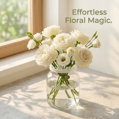 🌸 Stretch-Fit Flower Arranging Grid – Reusable Silicone Vase Holder | 1-Pack