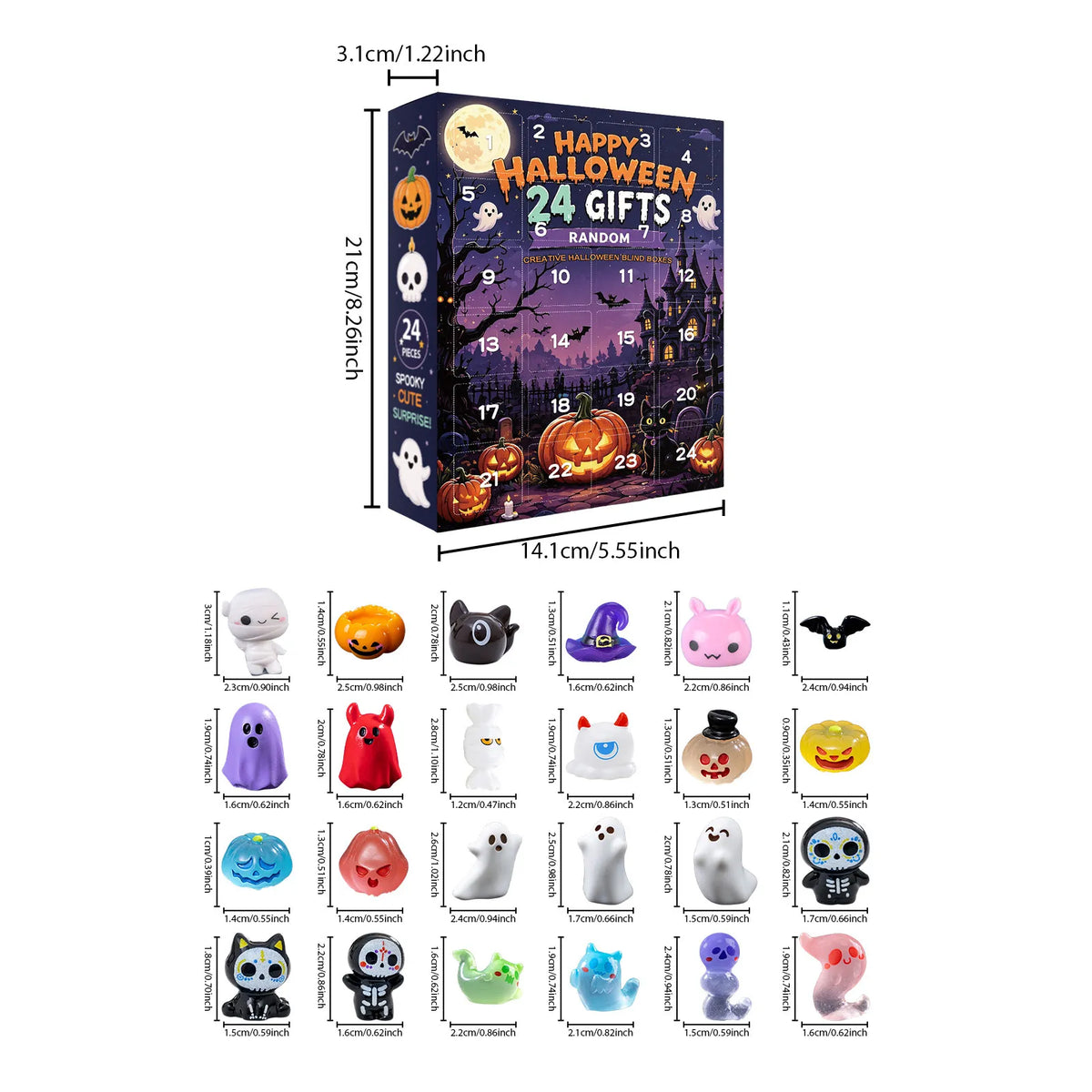 🎃 Halloween Mystery Figurine Blind Box – 1 Surprise Collectible, Assorted Design