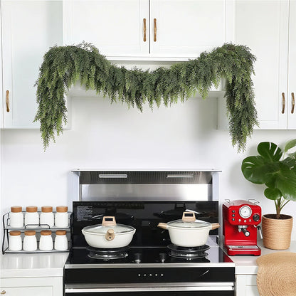 ✨Last Day 50% OFF✨Artificial Cedar Garland Set of 2 (6 FT)