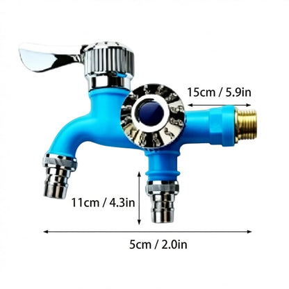 Dual Outlet Washing Machine Faucet
