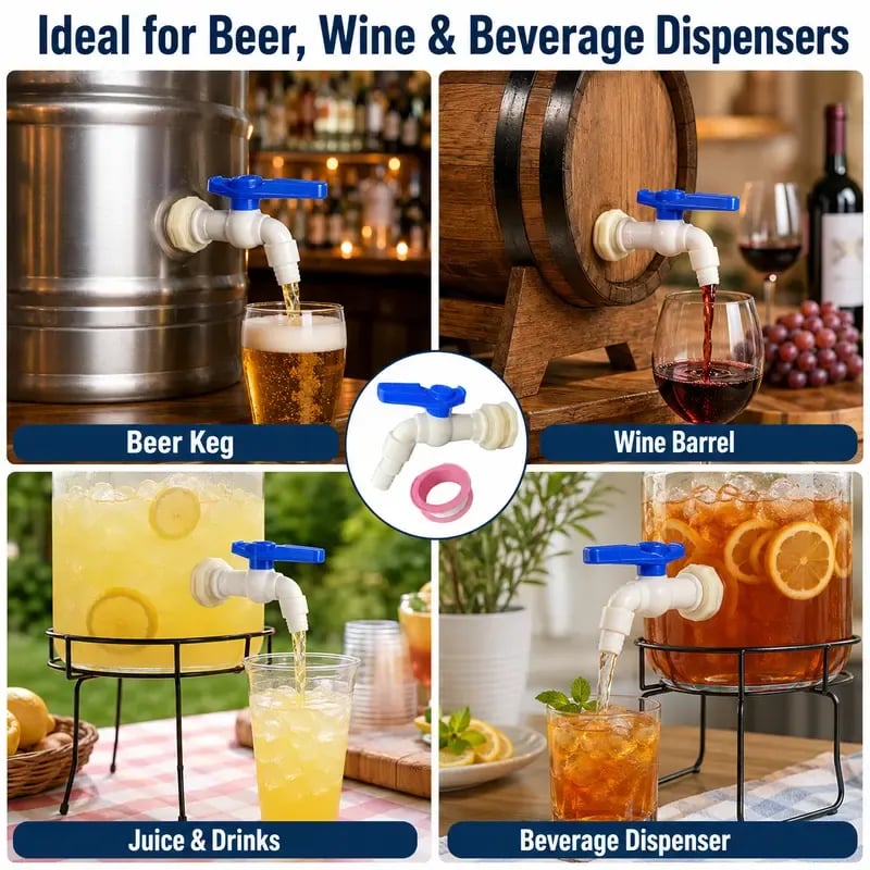 Rain Barrel Spigot Kit 💧 – Convenient Water Outlet Installation Set