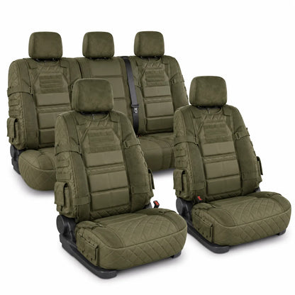 🎖️ Military‑Style Auto Seat Protectors｜Universal Fit Heavy‑Duty Cushion For Long‑Drive Vehicle Owners