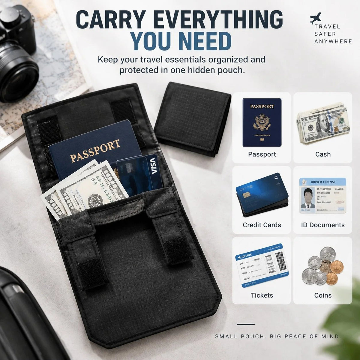 Last Day 49% OFF 🔥 Slim Passport Belt Wallet – Discreet Storage for Travel Essentials