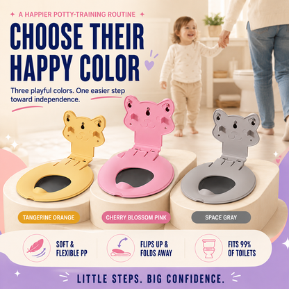 🐻 Toddler Flip-Down Potty Seat – A Cleaner, Easier Start to Toilet Training 🚽