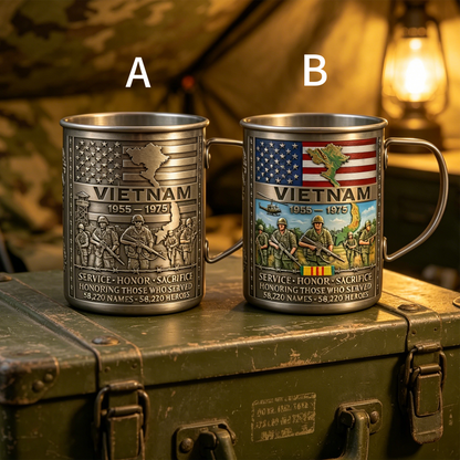 🔥LAST DAY 49% OFF 🎖️Vietnam Veteran Honor Coffee Mug – 1955-1975 Service Tribute