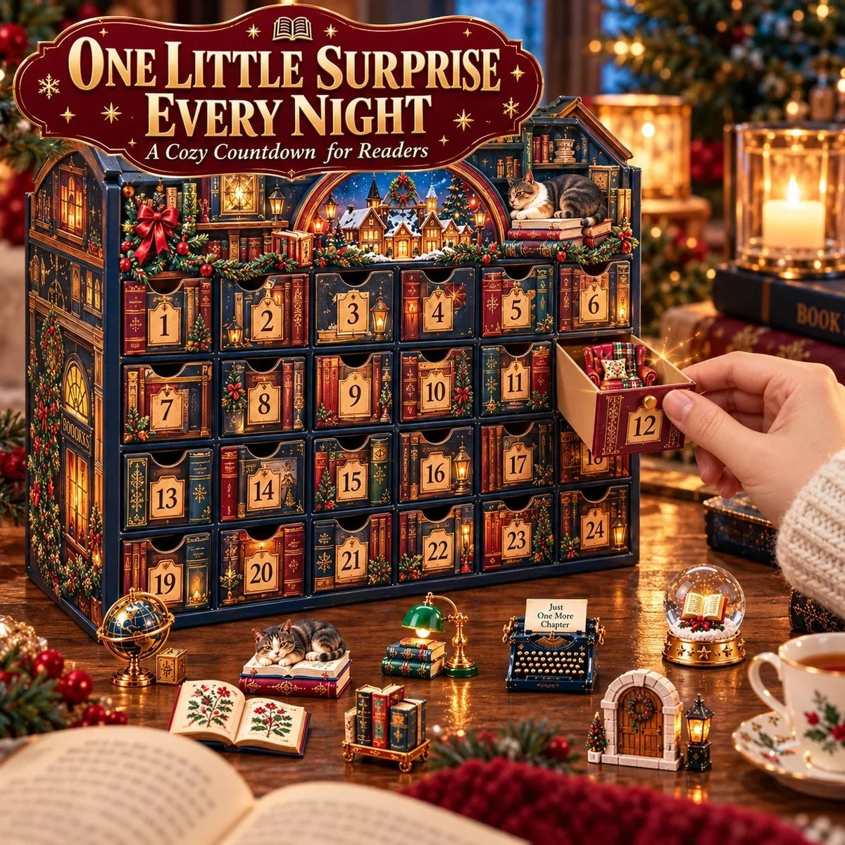 🔥HOT SALE🔥 49% OFF – 📚 24 Nights of Bookish Joy Advent Calendar | 24 Unique Mini Literary Treasures for Readers & Book Lovers 🎄