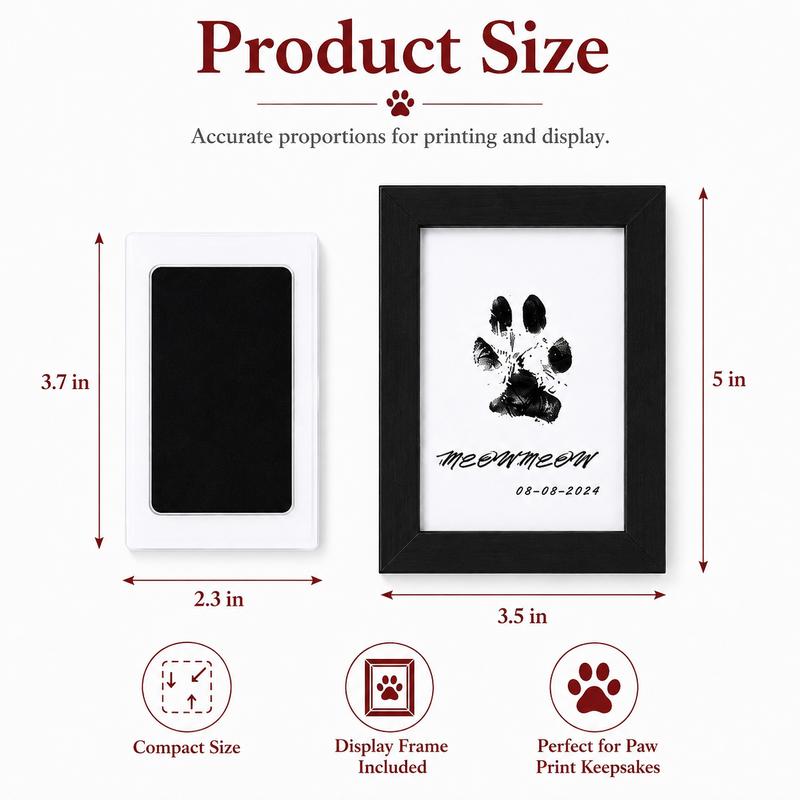 🐾 Pet Paw Print Memory Kit – Create a Meaningful Keepsake of Your Companion