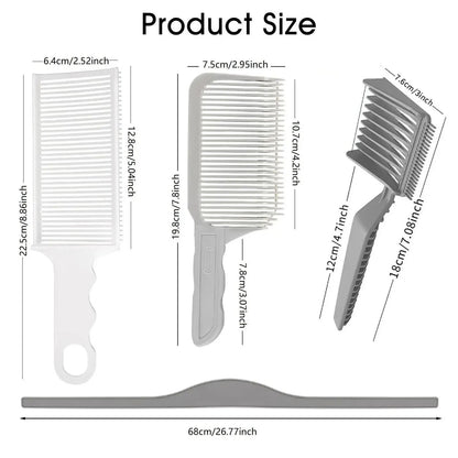🔥 Limited-Time 49% OFF✂️ 4-Piece Home Haircut Guide Kit | Adjustable Silicone Clipper Band for Fades & Edge