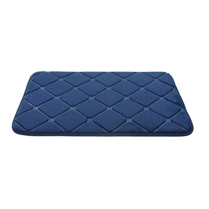 🛁 Cobblestone-Textured Bath Mat – Soft Bathroom Rug, Gray 40×60cm