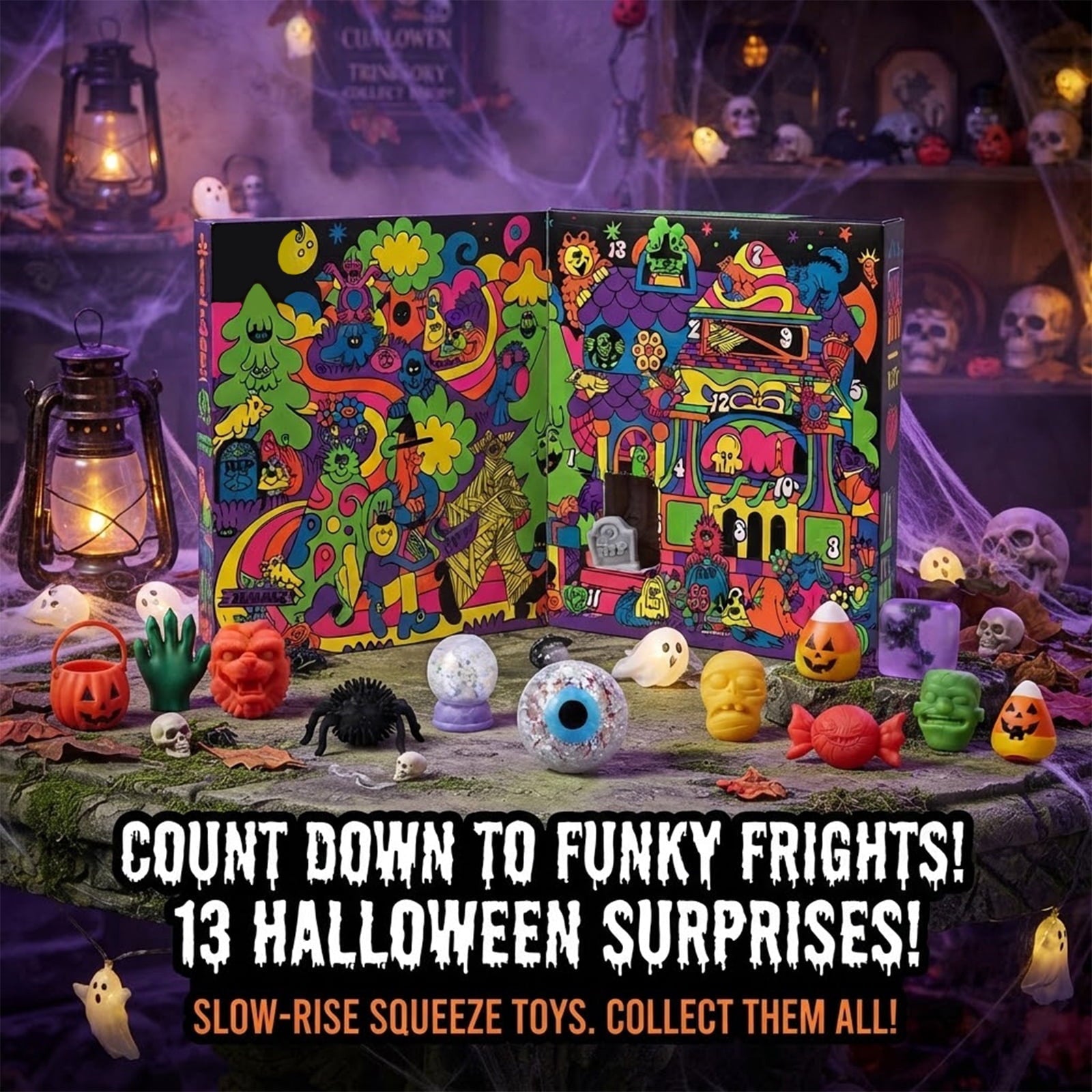 NeeDoh Funky Frights Squish-O-Ween Countdown product scene
