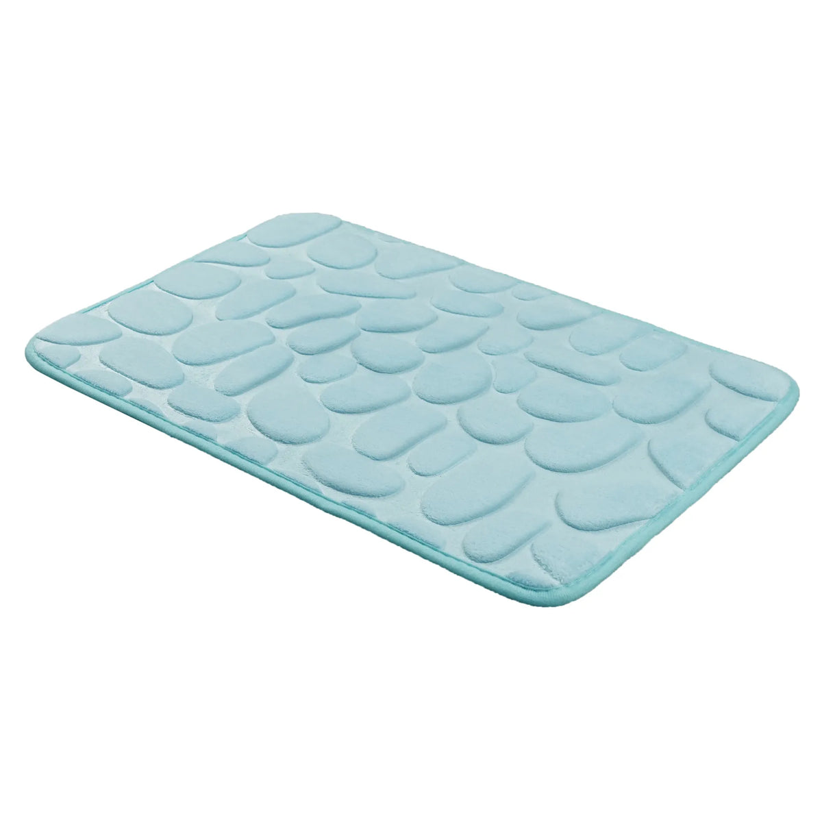 🛁 Cobblestone-Textured Bath Mat – Soft Bathroom Rug, Gray 40×60cm