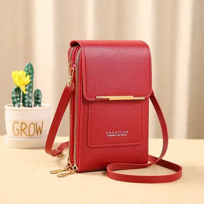 💗 Light Pink Leather Anti-Theft Bag for Secure Everyday Carry 🔒