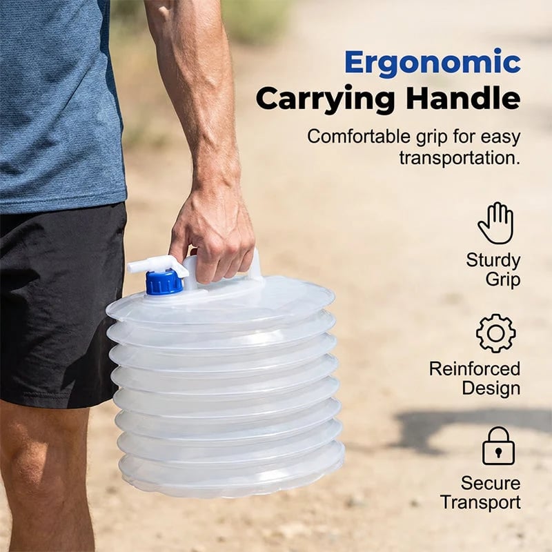 💧🏕️ Collapsible Water Container with Spigot – Easy Storage, Ready When You Need It