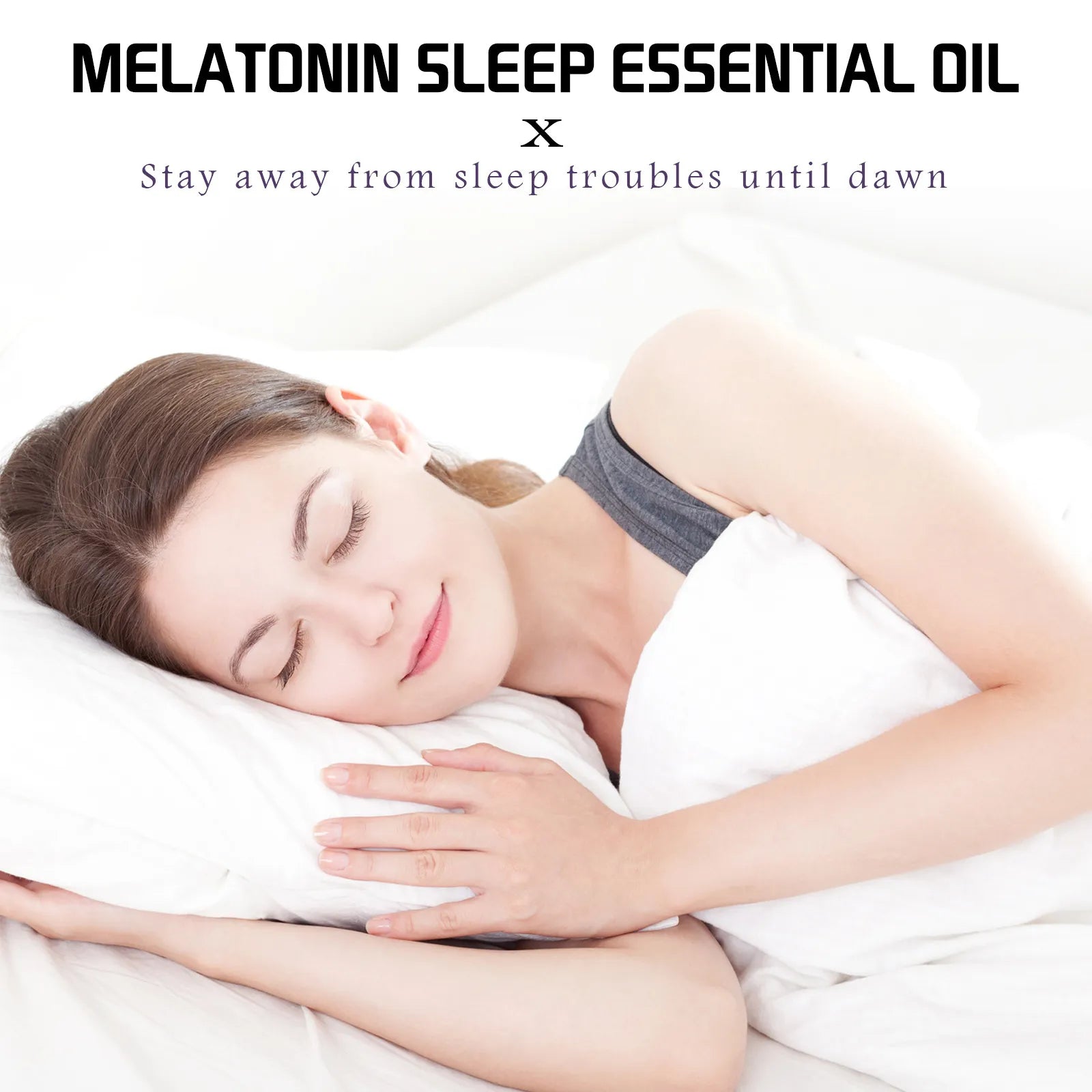 💜Plant Aromatherapy Sleep Roll-On Essential Oil｜Lavender & Bergamot Formula Portable Pre-bed Calming Care Oil🌙