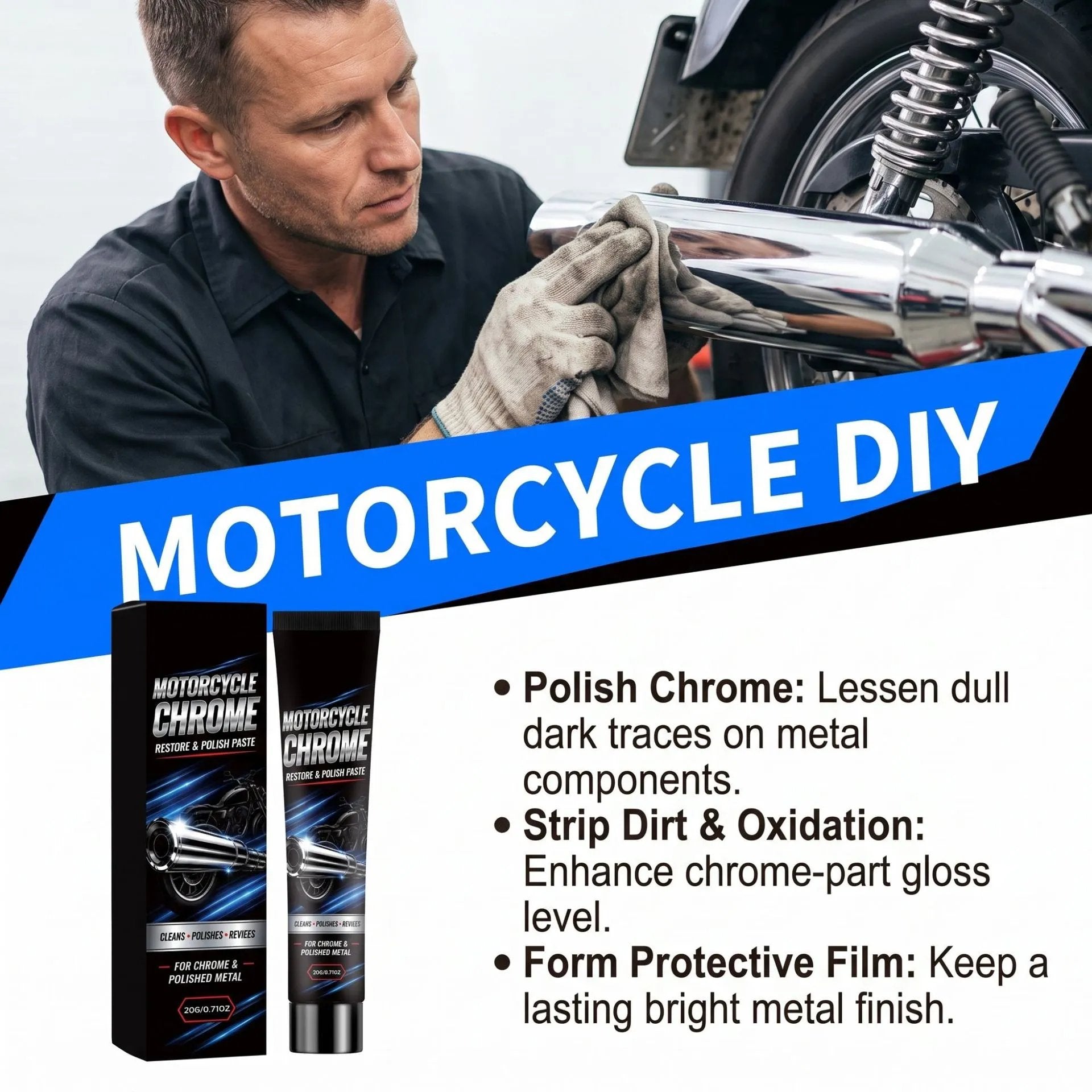 A brighter finish for your favorite details — chrome polishing product gallery image