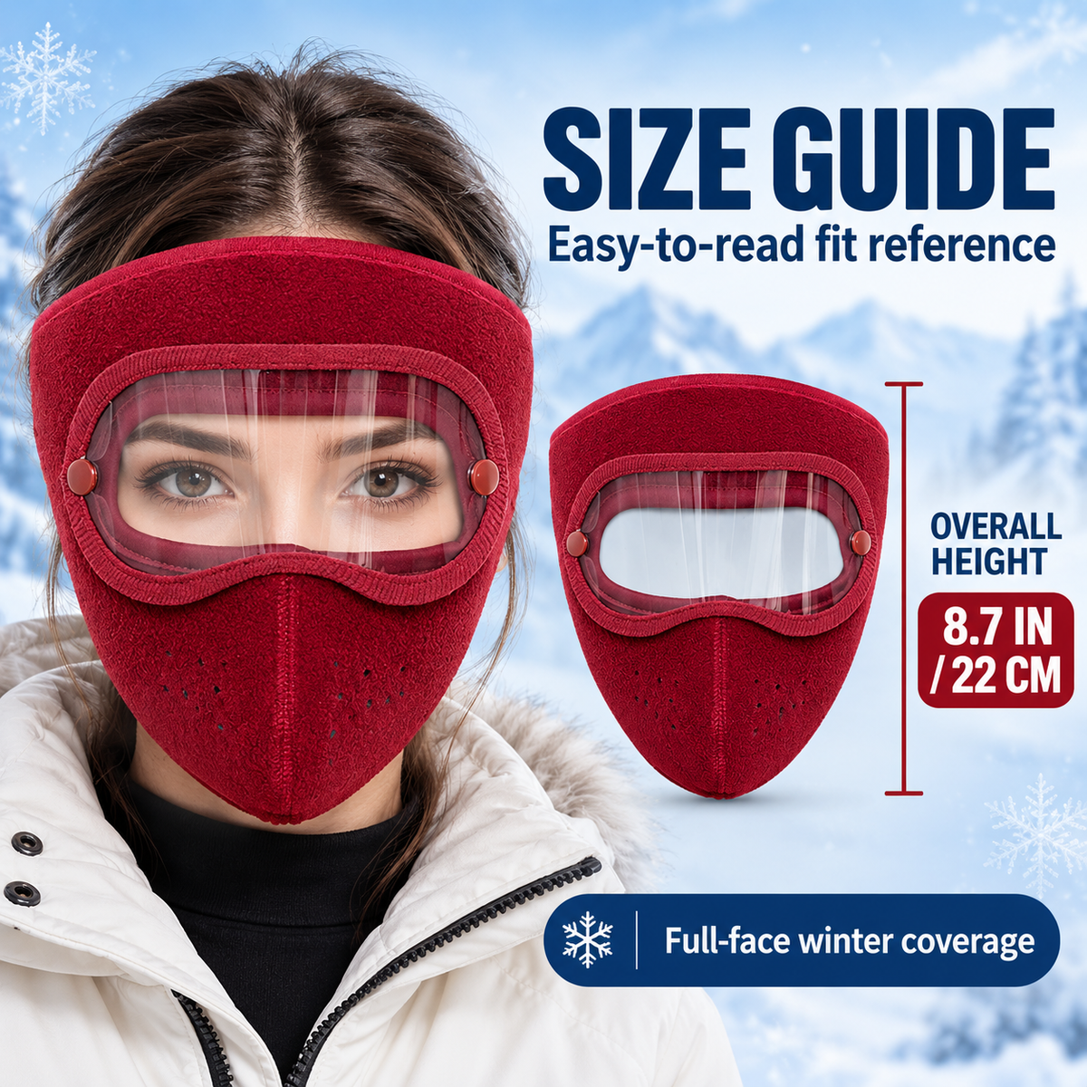 Windproof Fleece Full Face Shield & Anti-Fog Riding Mask 🏍️