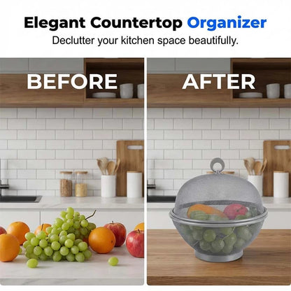 50% Off 🍒 Lidded Produce Keeper Basket – Fresh, Organized & Countertop Chic ✨