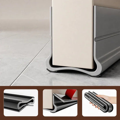 🚪 Triple-Seal Door Draft Stopper – Self-Adhesive Noise & Bug Barrier