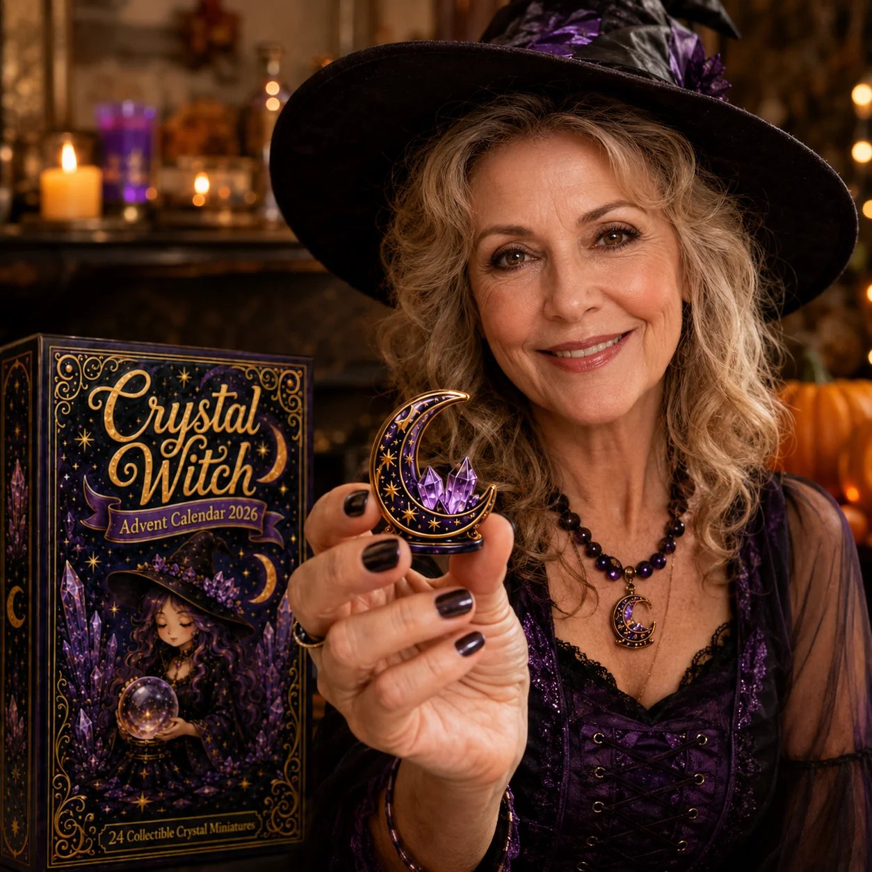 ⏳ Last Day 49% OFF – 🔮 2026 Crystal Witch Advent Calendar | 24 Days of Mystical Miniatures, Crystal-Inspired Surprises & Witchy Fantasy Charm ✨