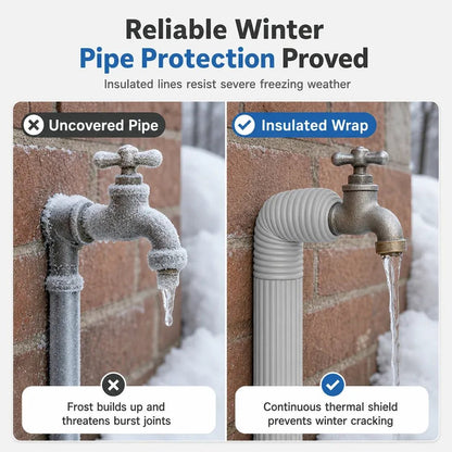 Winter Pipe Insulation Wrap ❄️ – Adhesive Foam for Outdoor Pipes