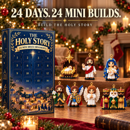 🔥 Final Day: 50% Off ✨ 24-Day Nativity Mini Brick Ornament Advent Calendar 🎄