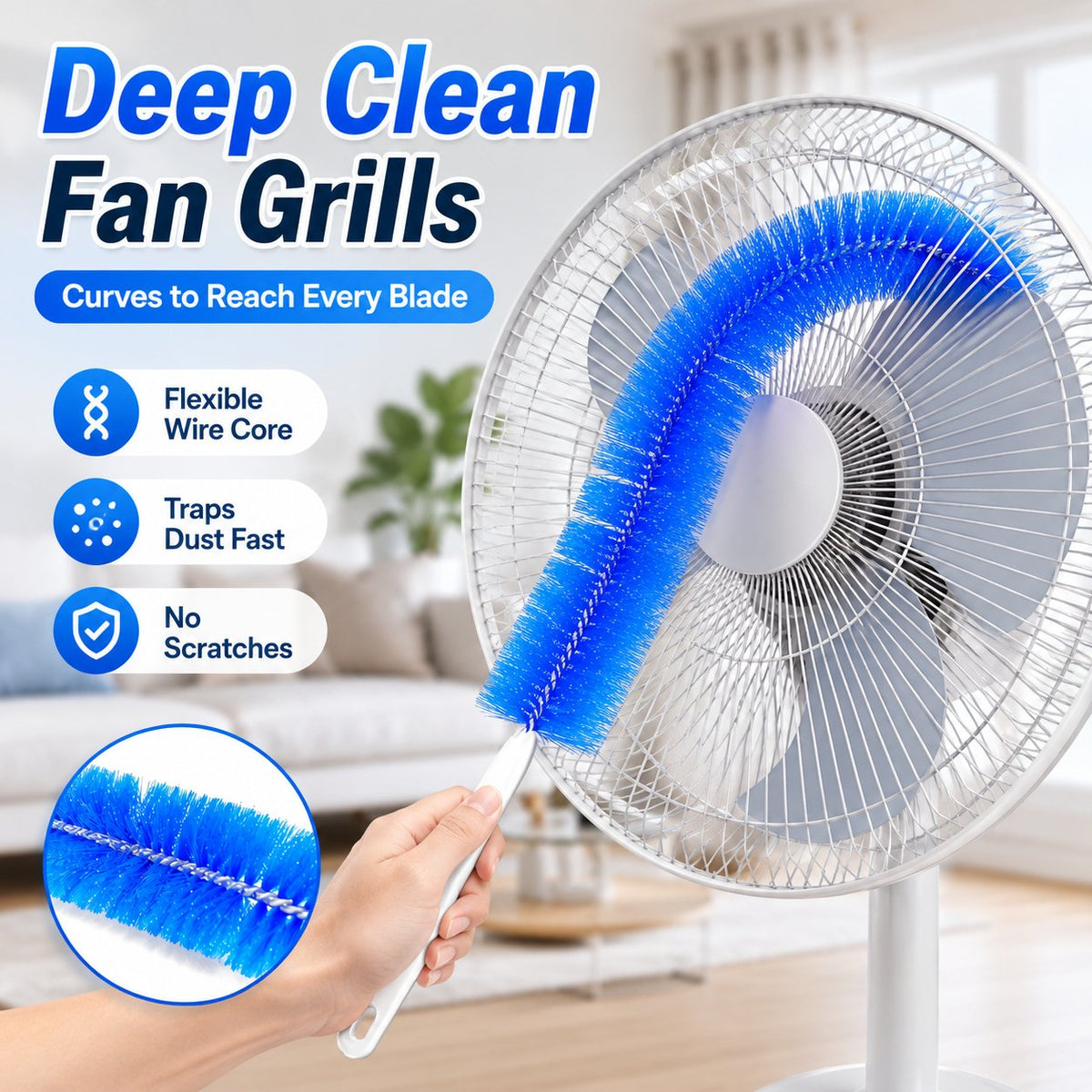 🧹 Flexible Microfiber Duster – Reusable Cleaner for Hard-to-Reach Spaces