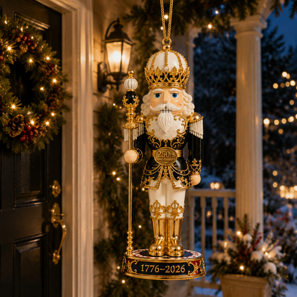 2026 America 250th Anniversary Nutcracker King Christmas Ornament – Commemorative Keepsake