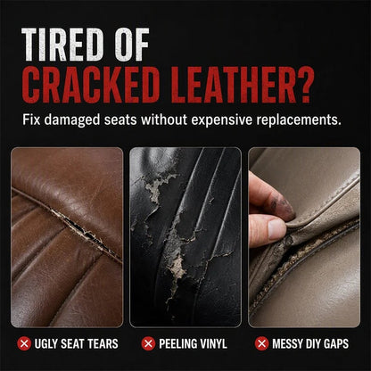 💯 Quick Dry Car Seat Leather Repair Glue‑ Precision Nozzle Vinyl & Leather Adhesive, Permanent Bond Repair Glue for Car Seats, Sofas & Leather Furnitures