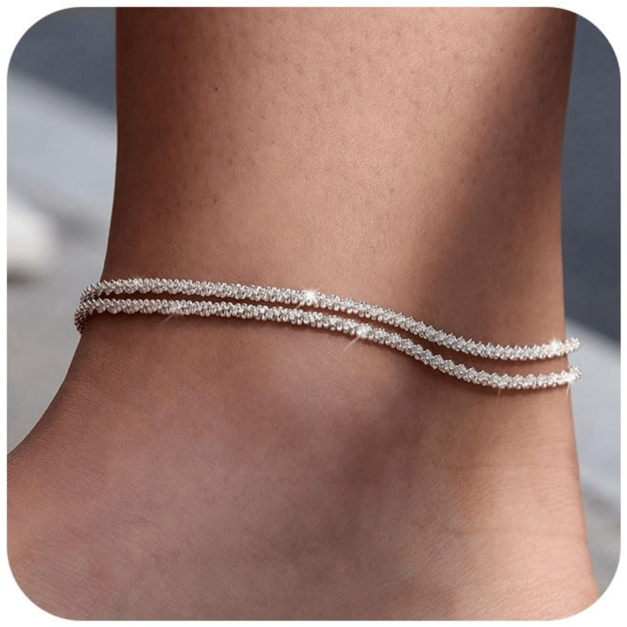 🎁Final Day: Only $15.99🎉🔥Dainty Layered Anklet For Women
