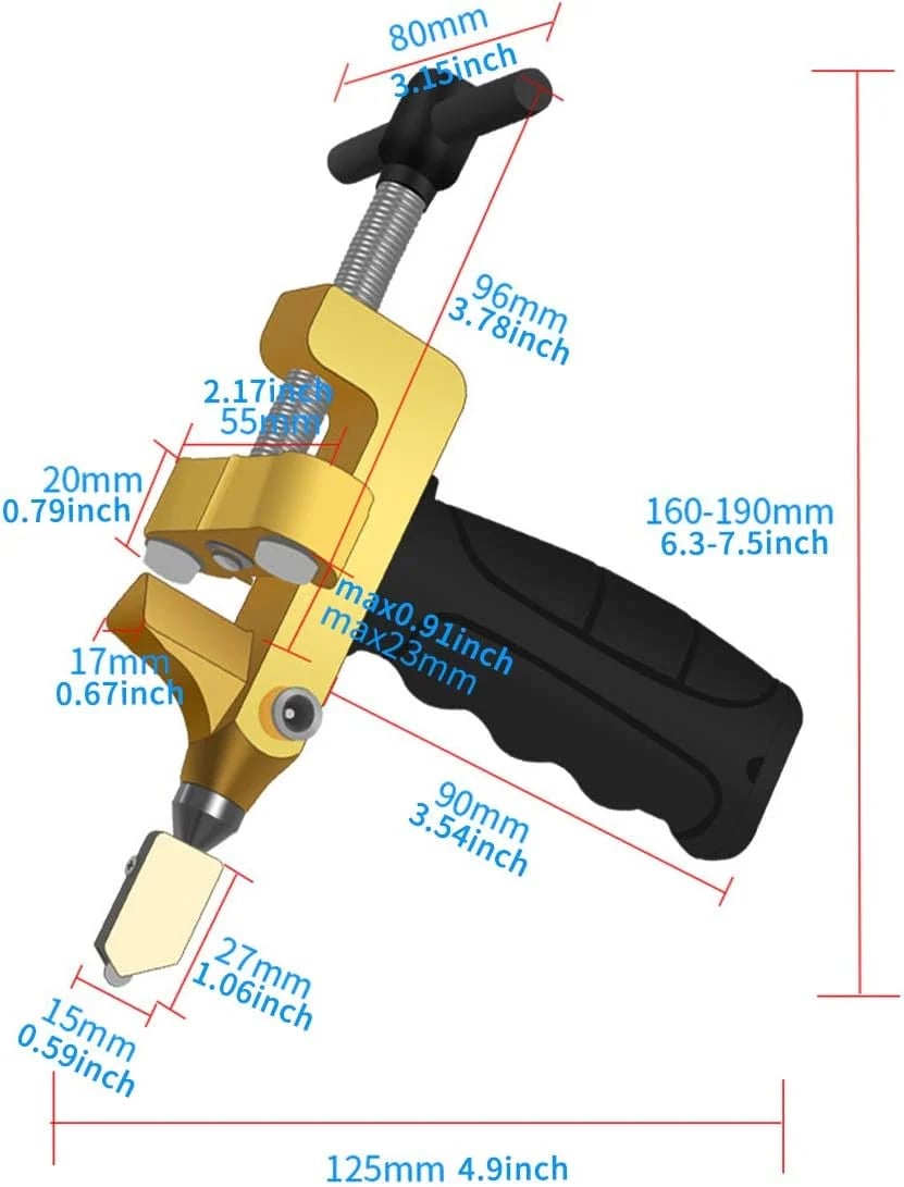 🔥 Precision Glass & Tile Cutting Set with Built-In Breaker Pliers ✂️