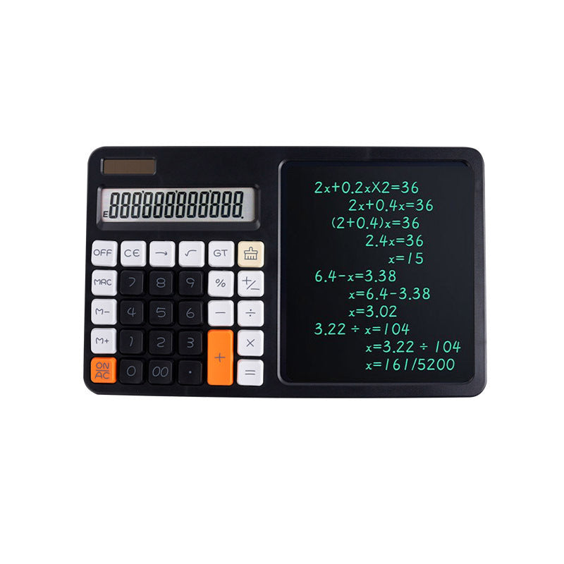 🧮 2-in-1 Calculator & LCD Writing Tablet – Notes Made Easy