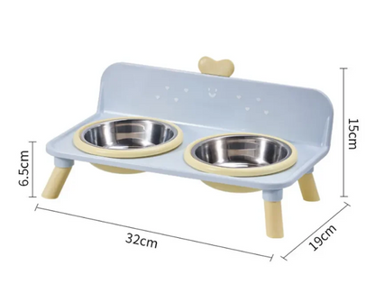 🐾 Raised 2-in-1 Pet Feeding Station with Removable Bowls 🥣