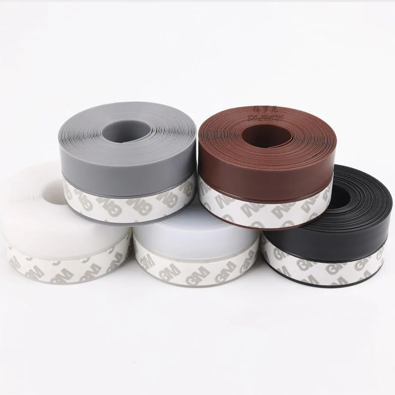 🚪 16.4 FT Door Weather Stripping – Self-Adhesive Draft Seal for Doors & Windows