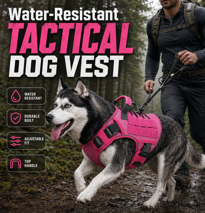 🐕 50% OFF! ✨ Outdoor Heavy-Duty Dog Vest Harness – Ergonomic No-Pull Chest Design, Multi-Point Adjustment & Breathable Mesh Lining – Climbing-Grade Buckles with Control Handle for Safe Walks 🦮