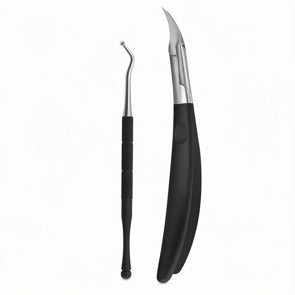 ⏰Stainless Steel Ingrown Toenail Clipper and Dead Skin Nipper 2 Piece Manicure Set