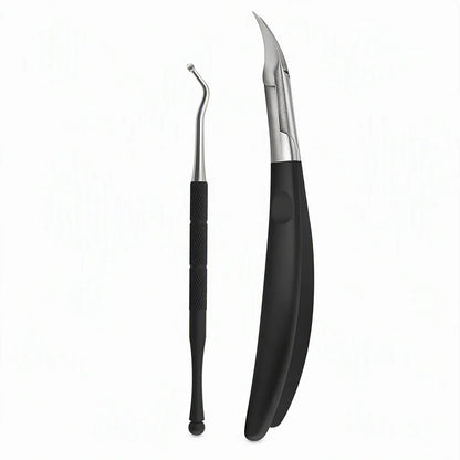 ⏰Stainless Steel Ingrown Toenail Clipper and Dead Skin Nipper 2 Piece Manicure Set