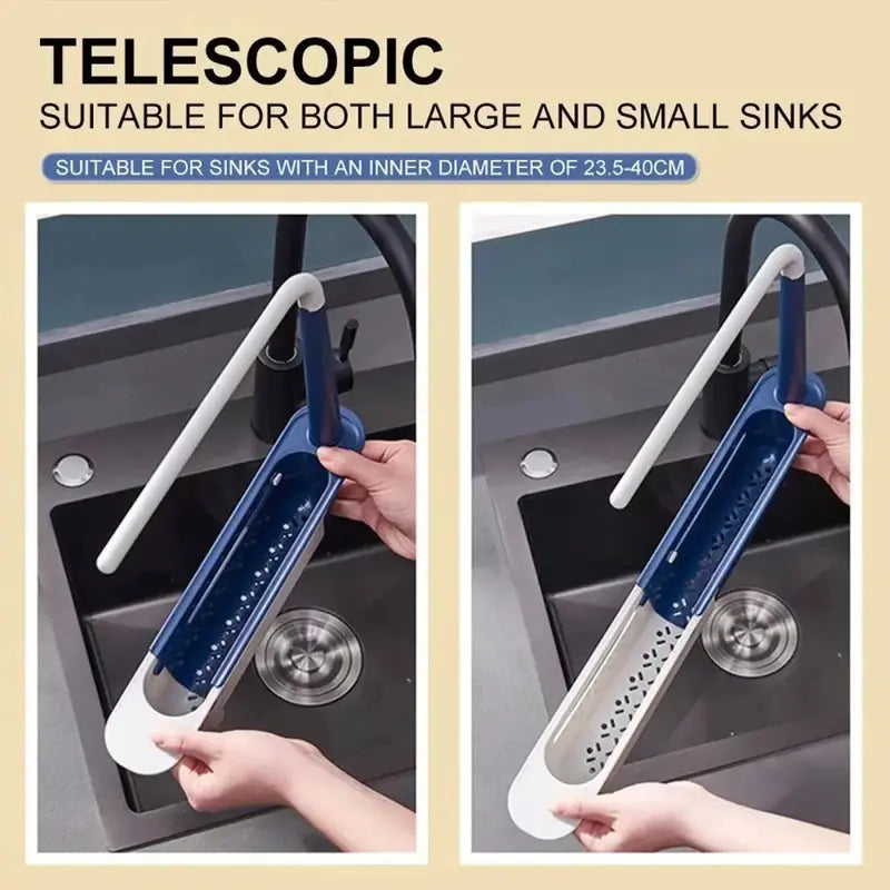 Expandable Heavy-Duty Sink Caddy – Adjustable PP Storage Rack 🧽