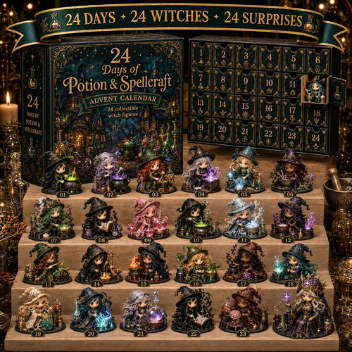 🧙‍♀️24 Days Of Witchy Surprises Advent Calendar | 24 Unique Collectible Witches with Magical Themes, Mini Figures & Fantasy Display Collection ✨