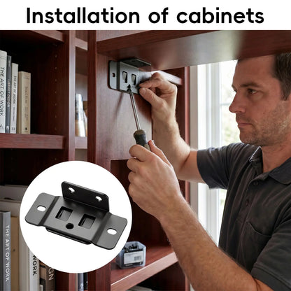8-Pack L-Shaped Corner Brackets 🔩 – Heavy-Duty Furniture Repair with Screws