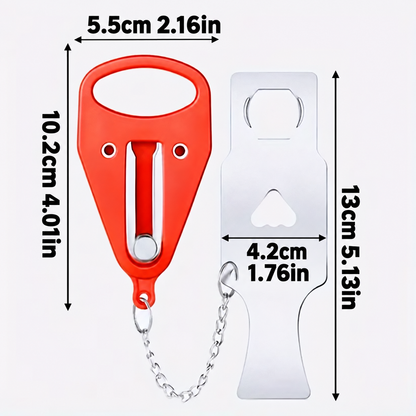 🔒 Portable Door Security Locks, 2-Pack – Heavy-Duty Metal Travel Hardware for Hotel Rooms, Apartments and Rentals