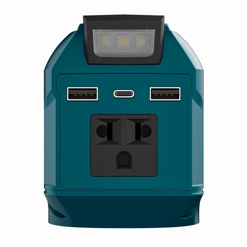🪫250W Portable Power Inverter – Turn 18V–21V Tool Batteries Into 220V AC Power