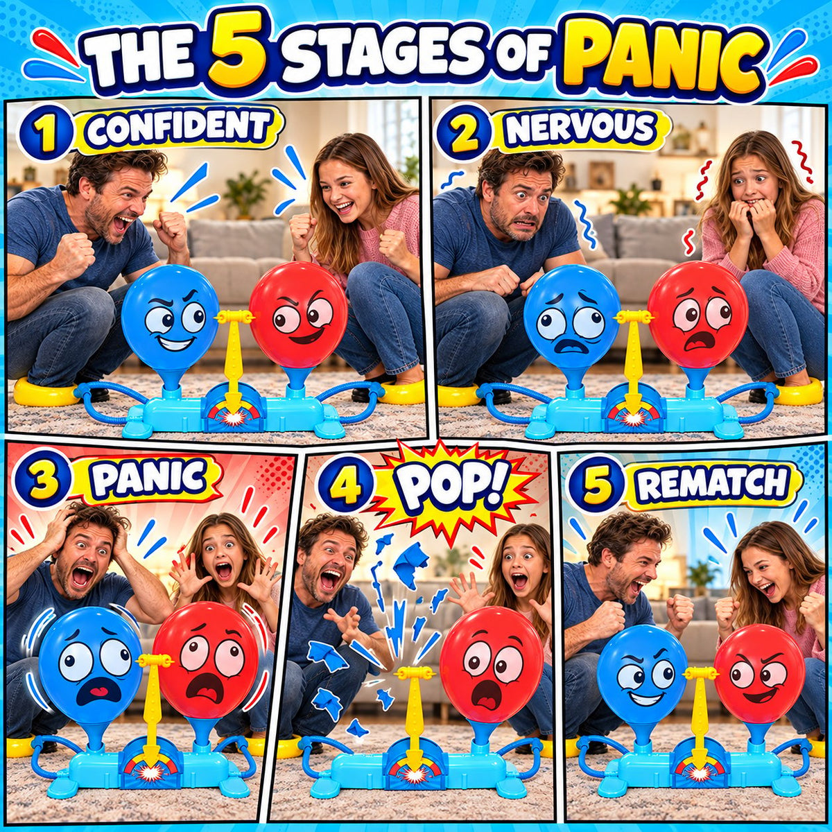 🎈 Rump Race Balloon-Popping Game – Hilarious Family Party Challenge