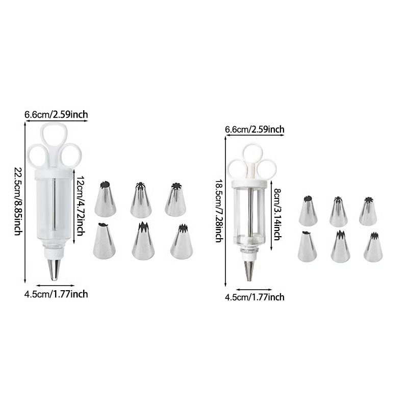 🧁 Stainless Steel Cream Piping Nozzles for Cakes & Cupcakes