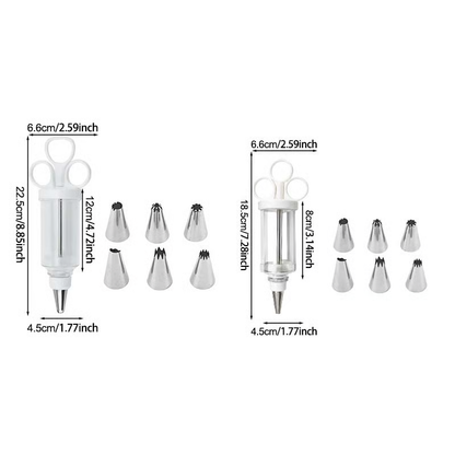 🧁 Stainless Steel Cream Piping Nozzles for Cakes & Cupcakes