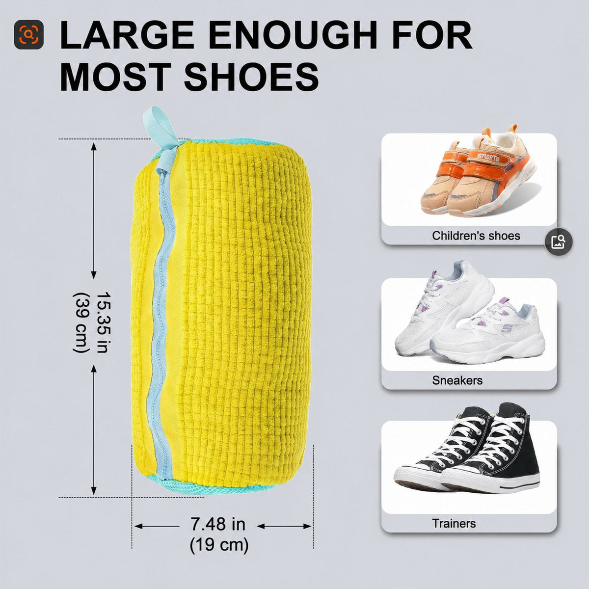 👟🧺 Shoe Washing Bag – Machine-Wash Footwear with Less Scuffing & Tangling