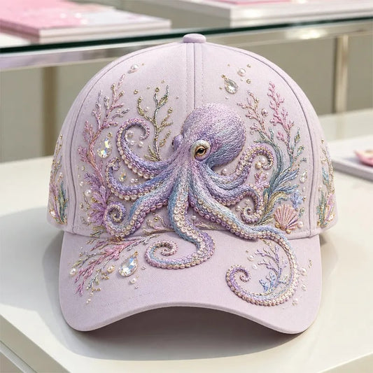 🔥 Last Day 42% OFF – 🌊 3D Ocean Creatures Printed Cap