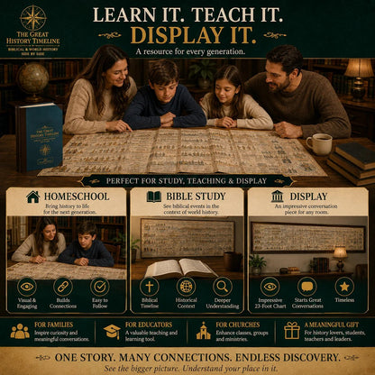 The 6,000-Year History Chart 🌎 – See Biblical & World Events Unfold Side by Side
