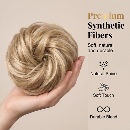 🎀 Messy Bun Hairpiece – Effortless Updos in Minutes